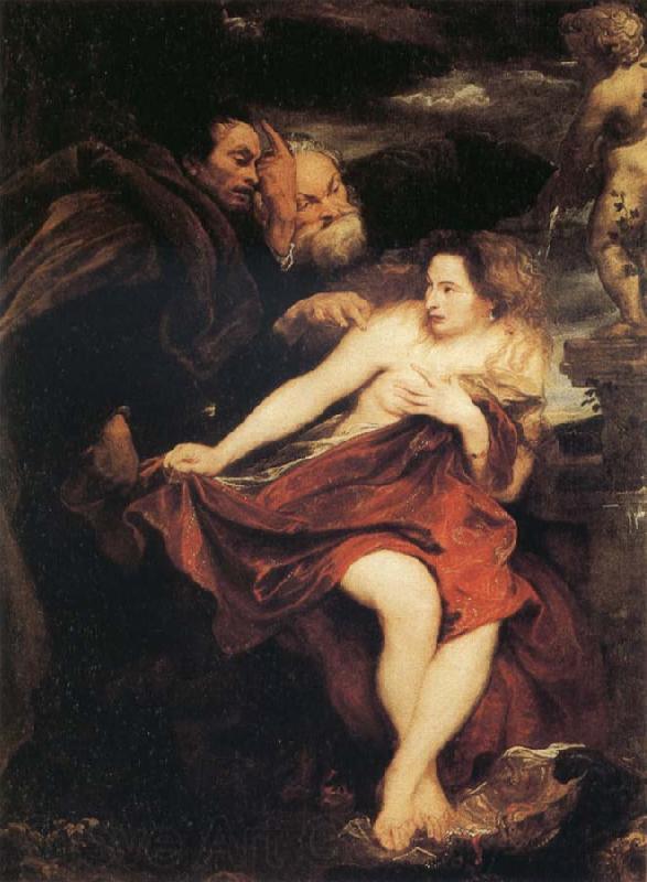 Anthony Van Dyck Susanna and  the Elders France oil painting art